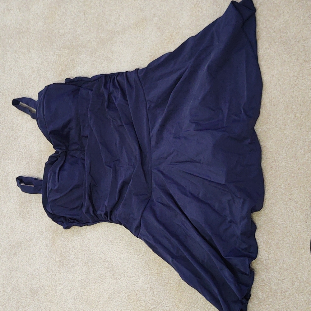Navy blue swim dress